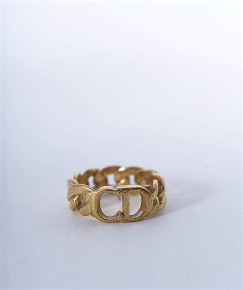 christian dior ring gold cd|christian dior ring sizing.